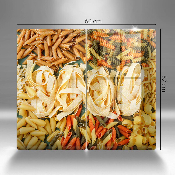 Osłona płyty indukcyjnej Różne rodzaje makaronów