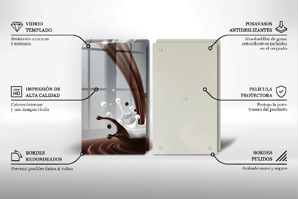 Osłona płyty indukcyjnej Mleko i czekolada