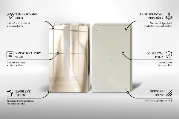 Osłona płyty indukcyjnej Kremowe lody