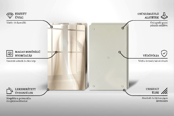 Osłona płyty indukcyjnej Kremowe lody