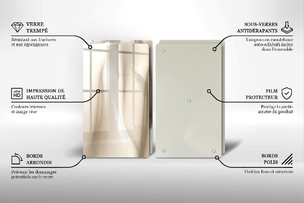 Osłona płyty indukcyjnej Kremowe lody