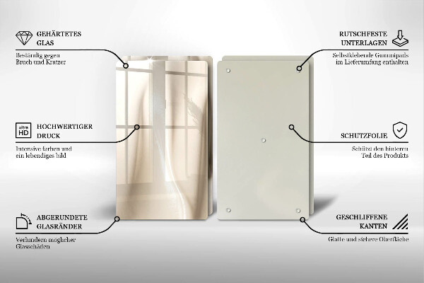 Osłona płyty indukcyjnej Kremowe lody