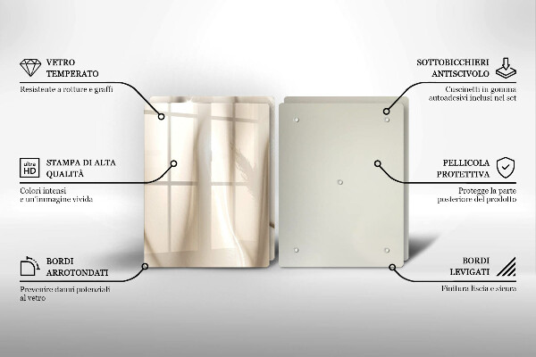 Osłona płyty indukcyjnej Kremowe lody
