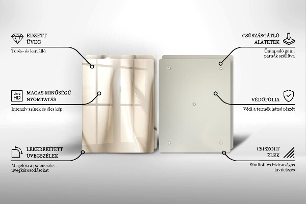 Osłona płyty indukcyjnej Kremowe lody