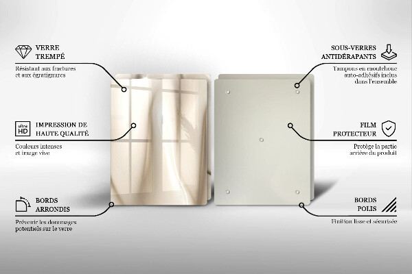 Osłona płyty indukcyjnej Kremowe lody