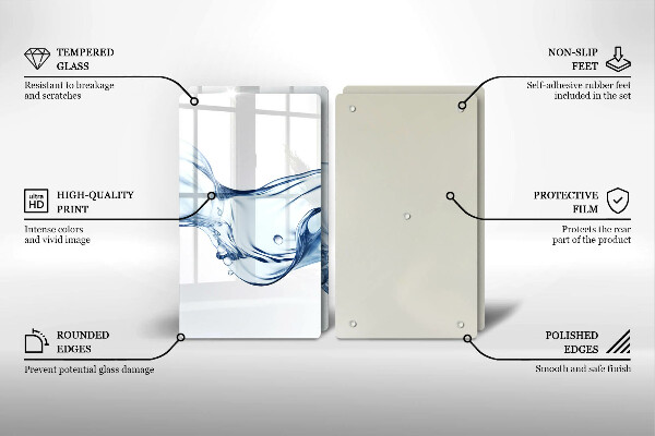 Osłona płyty indukcyjnej Krystaliczna woda