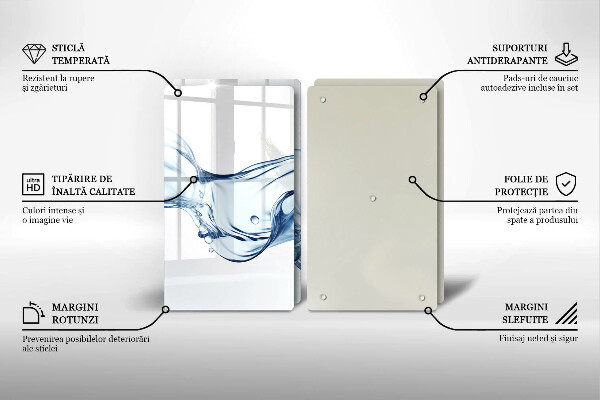Osłona płyty indukcyjnej Krystaliczna woda