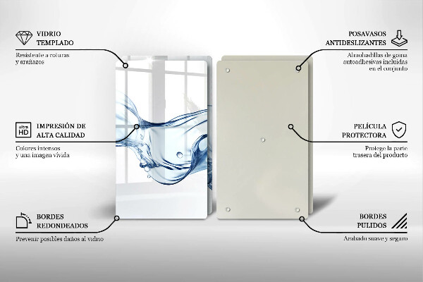 Osłona płyty indukcyjnej Krystaliczna woda