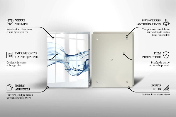 Osłona płyty indukcyjnej Krystaliczna woda