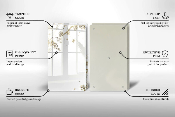 Osłona płyty indukcyjnej Zimowe dekoracje