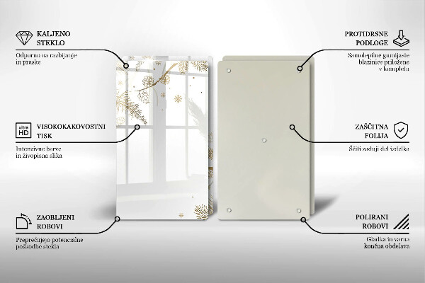 Osłona płyty indukcyjnej Zimowe dekoracje