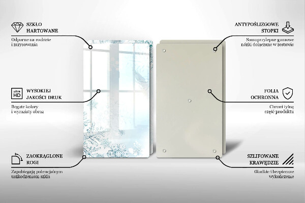 Osłona płyty indukcyjnej Płatek śniegu