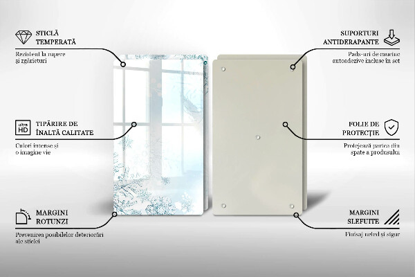 Osłona płyty indukcyjnej Płatek śniegu