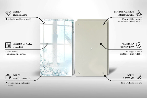 Osłona płyty indukcyjnej Płatek śniegu