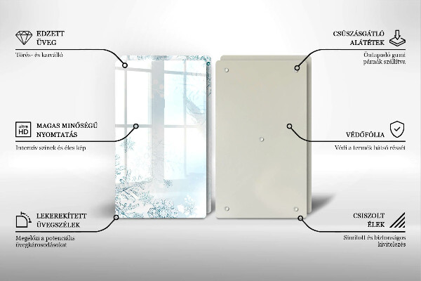 Osłona płyty indukcyjnej Płatek śniegu