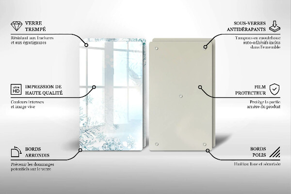 Osłona płyty indukcyjnej Płatek śniegu