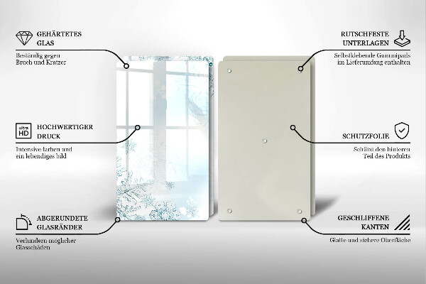 Osłona płyty indukcyjnej Płatek śniegu