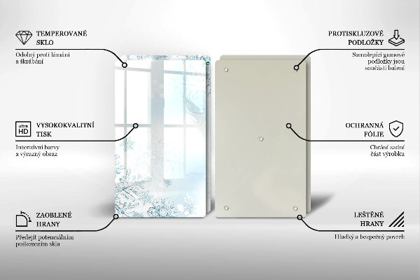 Osłona płyty indukcyjnej Płatek śniegu