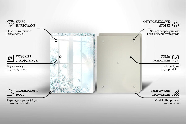 Osłona płyty indukcyjnej Płatek śniegu