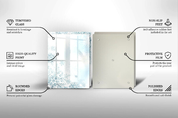 Osłona płyty indukcyjnej Płatek śniegu