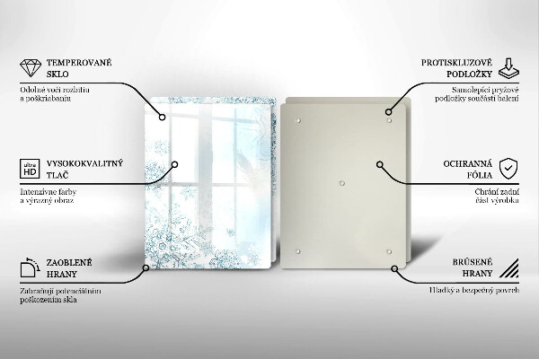 Osłona płyty indukcyjnej Płatek śniegu