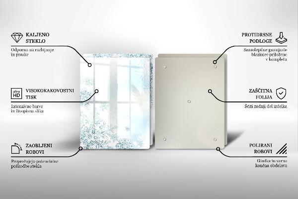 Osłona płyty indukcyjnej Płatek śniegu