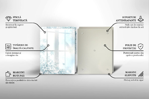 Osłona płyty indukcyjnej Płatek śniegu