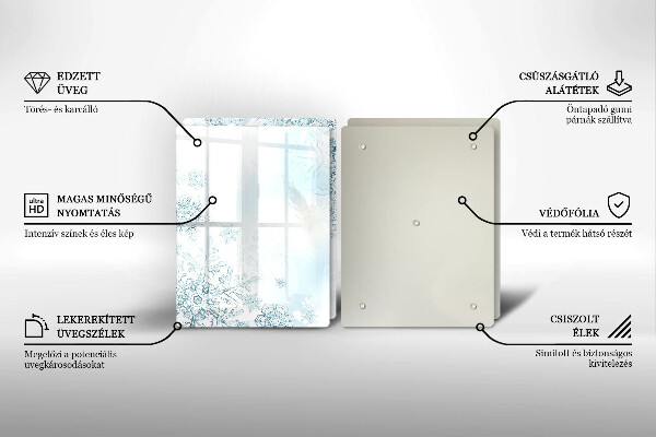 Osłona płyty indukcyjnej Płatek śniegu