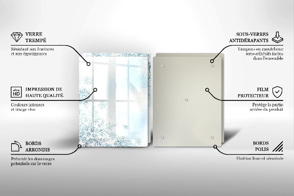 Osłona płyty indukcyjnej Płatek śniegu