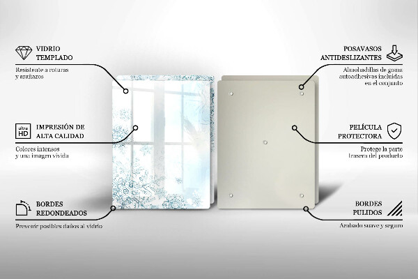 Osłona płyty indukcyjnej Płatek śniegu