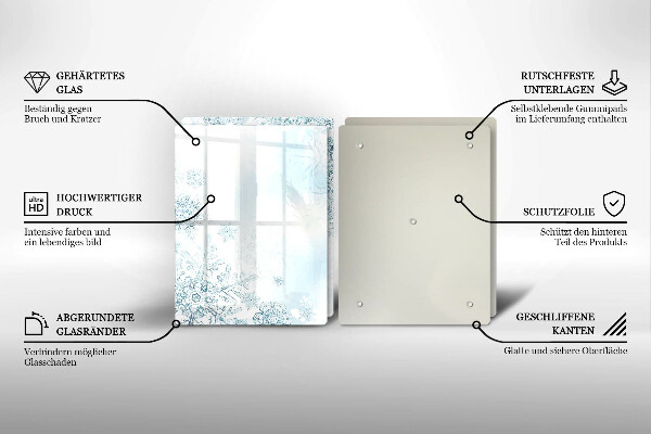 Osłona płyty indukcyjnej Płatek śniegu