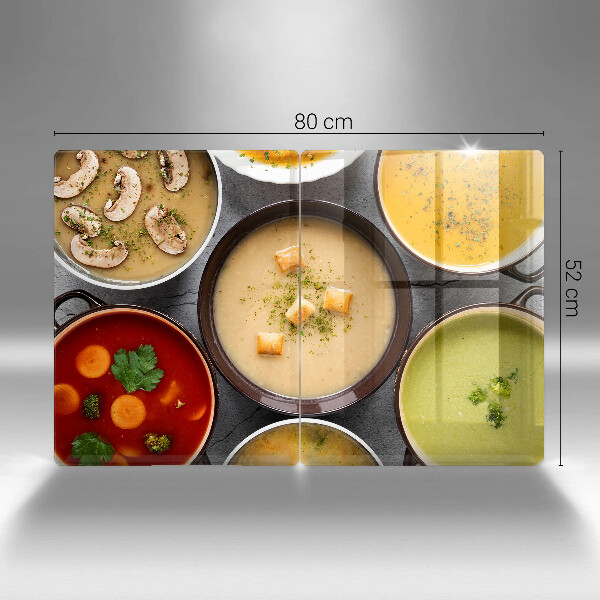 Osłona płyty indukcyjnej Kolorowe zupy