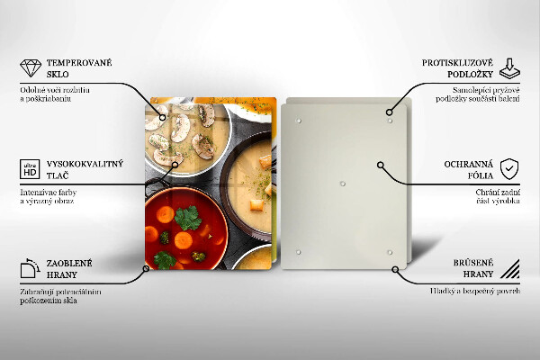 Osłona płyty indukcyjnej Kolorowe zupy
