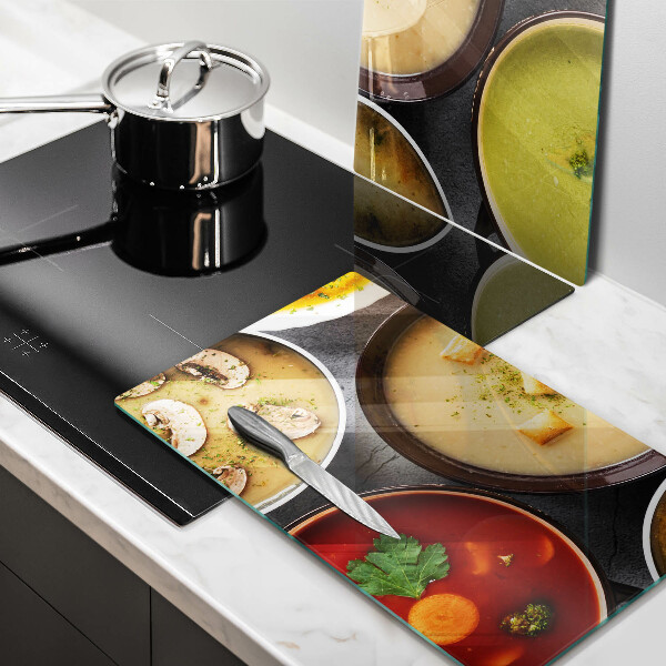 Osłona płyty indukcyjnej Kolorowe zupy