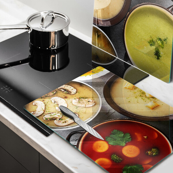 Osłona płyty indukcyjnej Kolorowe zupy