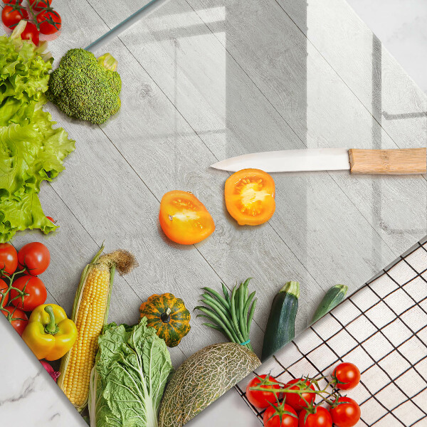 Osłona ściany przy kuchence gazowej Warzywa na deskach