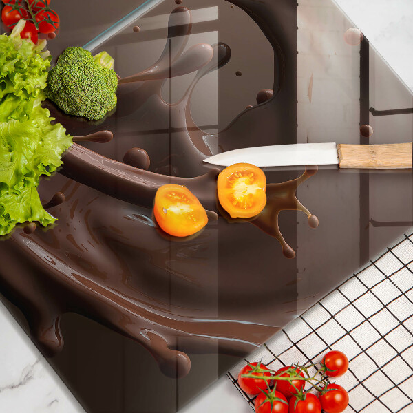 Osłona ściany przy kuchence gazowej Płynna czekolada