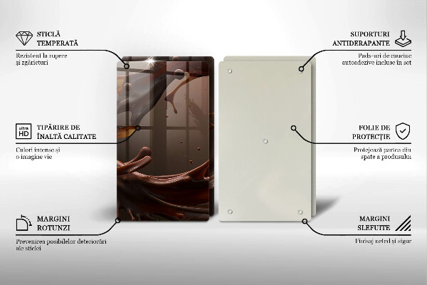 Osłona ściany przy kuchence gazowej Płynna czekolada