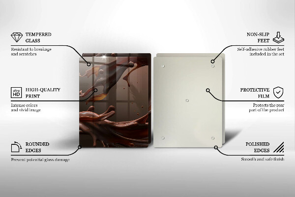 Osłona ściany przy kuchence gazowej Płynna czekolada