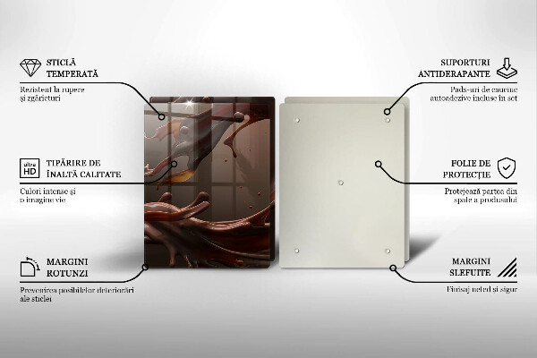 Osłona ściany przy kuchence gazowej Płynna czekolada