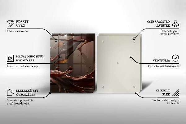 Osłona ściany przy kuchence gazowej Płynna czekolada