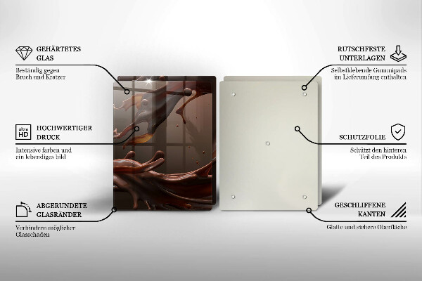 Osłona ściany przy kuchence gazowej Płynna czekolada