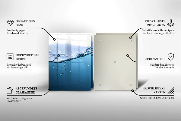 Osłona ściany przy kuchence gazowej Błękitna woda