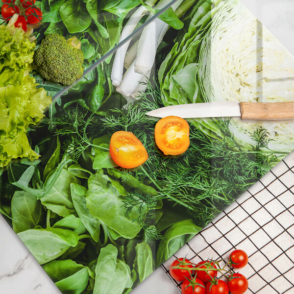 Osłona ściany przy kuchence gazowej Zielone warzywa