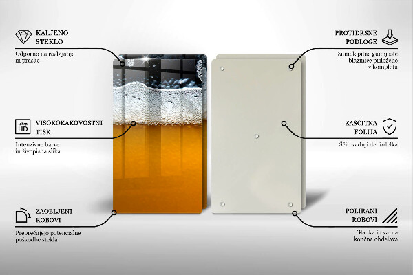 Osłona ściany przy kuchence gazowej Napój piwo piana