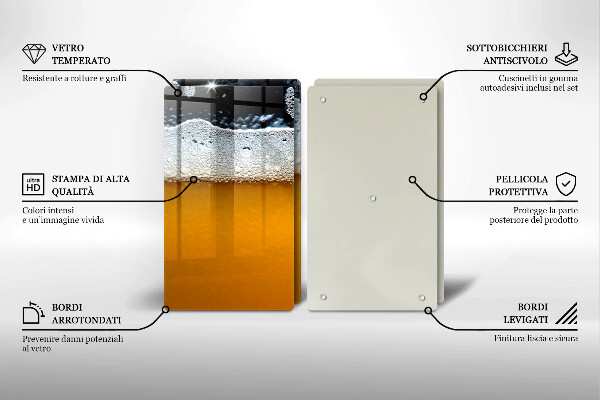 Osłona ściany przy kuchence gazowej Napój piwo piana