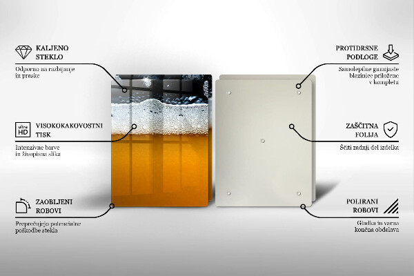 Osłona ściany przy kuchence gazowej Napój piwo piana