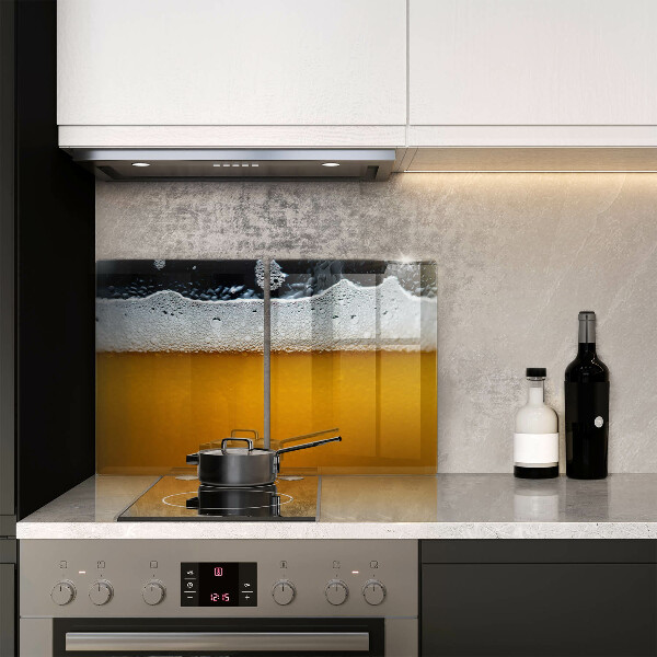 Osłona ściany przy kuchence gazowej Napój piwo piana