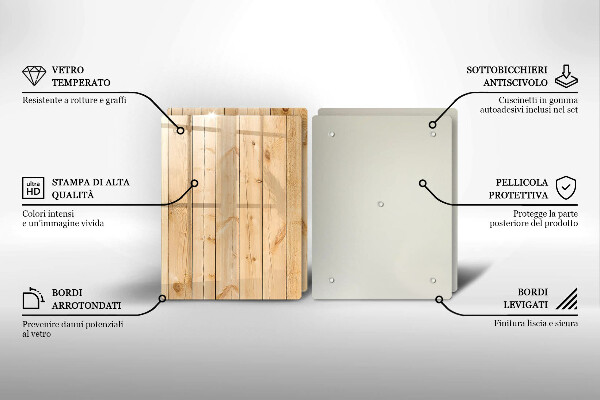 Osłona ściany przy kuchence gazowej Delikatne drewniane deski