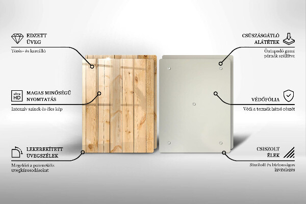 Osłona ściany przy kuchence gazowej Delikatne drewniane deski